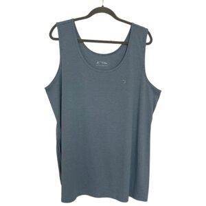 Blue D/C Jeans Penningtons Women's Curve Fit Basic Tank Top